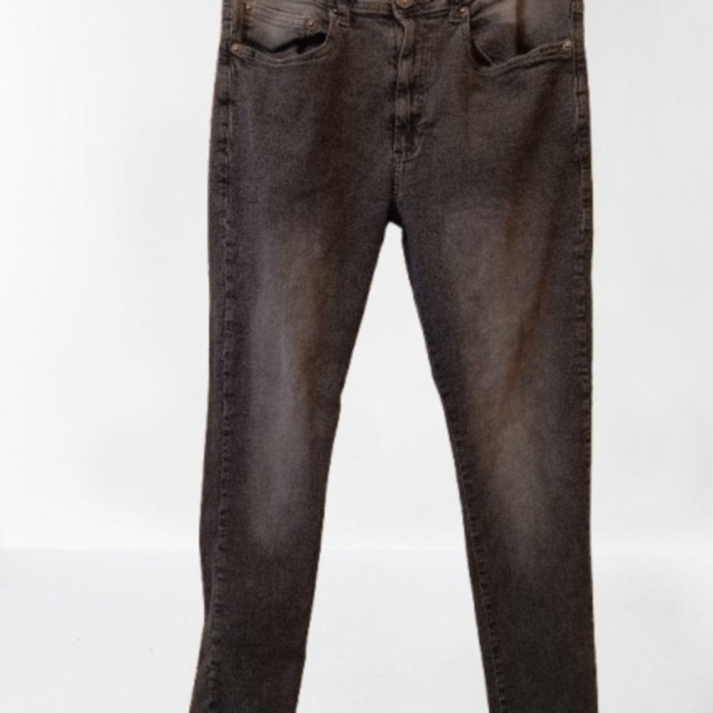 Black Skinny Jeans with Faded Look and Slim Fit